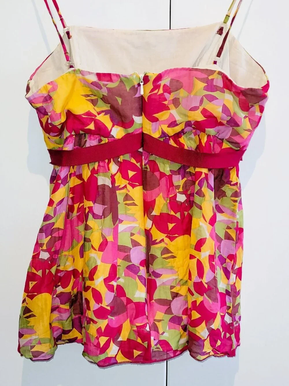 Vintage Y2K Ana Sui for Anthropologie Cotton and Silk Tank Top Size 4 - Picture 5 of 11